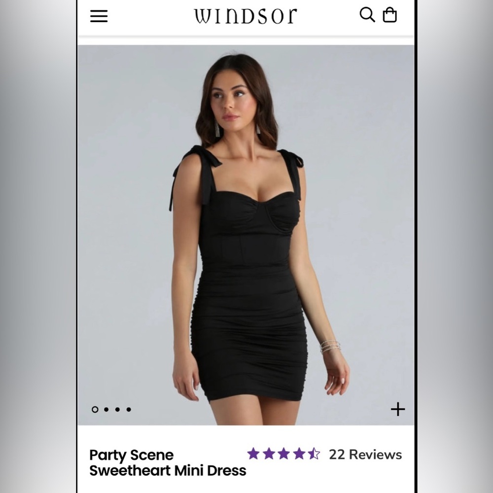 Windsor small black formal dress